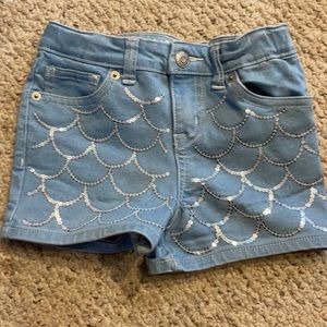 Sequin mermaid shorts
